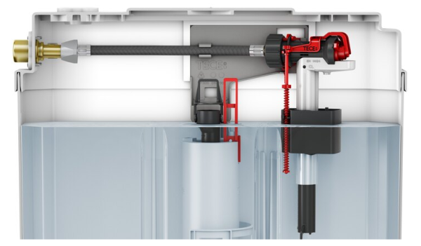 Заливной клапан TECE F10 9820353, универсальный
