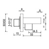Соединение для шланга RGW Shower Panels SP-181 с держателем для душа