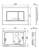 Клавиша для инсталляции ROCA Active 32B 8901130B1, хром глянцевый