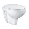 Унитаз подвесной GROHE Bau Ceramic 39351000, 36,8х53,1, безободковый, с сиденьем микролифт