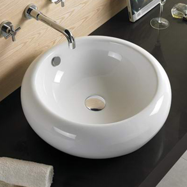 Раковина-чаша MELANA Mln-7069, 165х500х500, круглая, с переливом