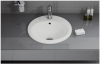 Раковина VITRA S20 (С20), 525х475, овальная, с переливом, встраиваемая сверху