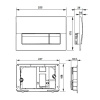 Клавиша для инсталляции ROCA 8901170B1 Active B01, хром глянцевый (для ПЭК)
