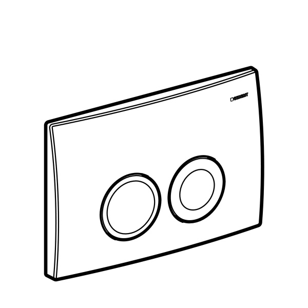 Клавиша для инсталляции Geberit Delta21, хром матовый