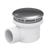 Сифон для душевого поддона RGW Velplex QYD-06 D60-G1 1/2"х40, с сухим затвором, хром глянцевый