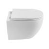 Унитаз подвесной BELBAGNO Compatto BB003CH-TOR/SC, 36х49, безободковый, торнадо, микролифт, белый