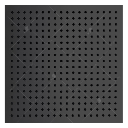 Верхний душ RGW Shower Panels SP-82B-50, квадратный, черный матовый, 500х500