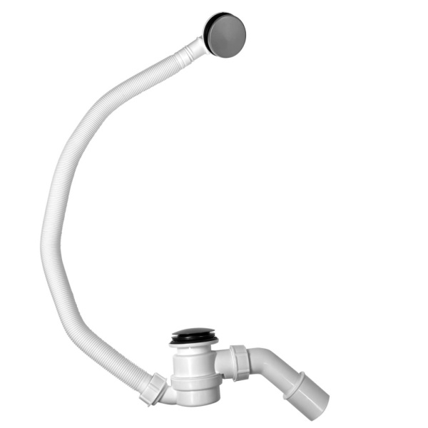 Сифон для ванны CALYPSO CS0837BNA, Click/Clack, G1 1/2"х40/50, с верхней прочисткой, никель