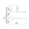 Смеситель для ванны GROSS AQUA Space 7515288С-35L(F), длинный излив