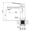 Смеситель для раковины GROSS AQUA 6820828C Prado