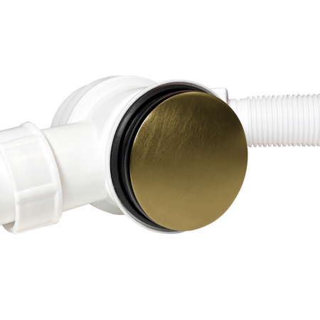 Сифон для ванны CALYPSO CS0837BGA, Click/Clack, G1 1/2"х40/50, с верхней прочисткой, золотой матовый