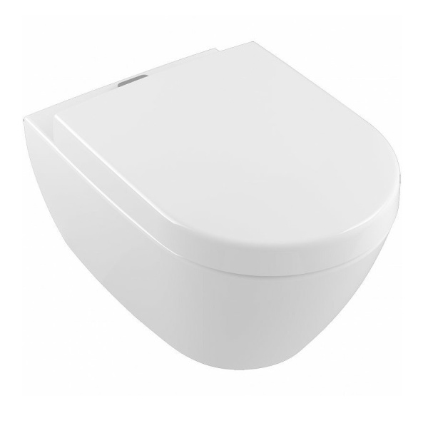 Унитаз подвесной VILLEROY&BOCH Subway 2.0, 37х56, безободковый, бачок для жидкости, без сиденья