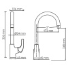 Смеситель для кухни WASSERKRAFT Sauer 7107, золотой глянцевый