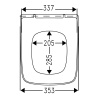 Сиденье для унитаза ROCA Gap 801472001, с микролифтом, быстросъемное, тонкое