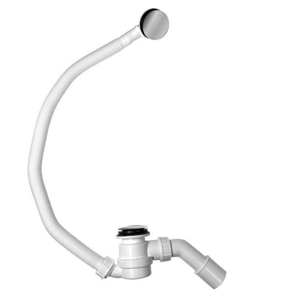 Сифон для ванны CALYPSO CS0837CA, Click/Clack, G1 1/2"х40/50, с верхней прочисткой, хром глянцевый