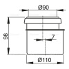 Соединительный комплект DN90/110 ALCAPLAST M907