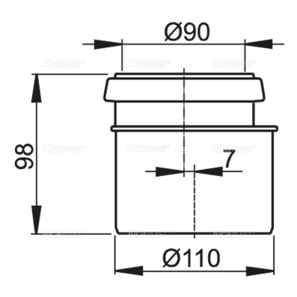 Соединительный комплект DN90/110 ALCAPLAST M907