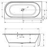 Ванна акриловая RIHO Desire 184х84, правая