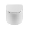 Унитаз подвесной BELBAGNO Unique BB007CH-TOR/SC, 36х53,5, безободковый, торнадо, микролифт, белый