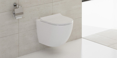 Унитаз подвесной VITRA Sento, 36,5х54, безободковый, белый (7748B003-0075)