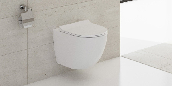 Унитаз подвесной VITRA Sento, 36,5х54, безободковый, белый (7748B003-0075)