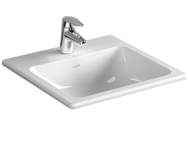 Раковина VITRA S20 450х450, квадратная, без перелива