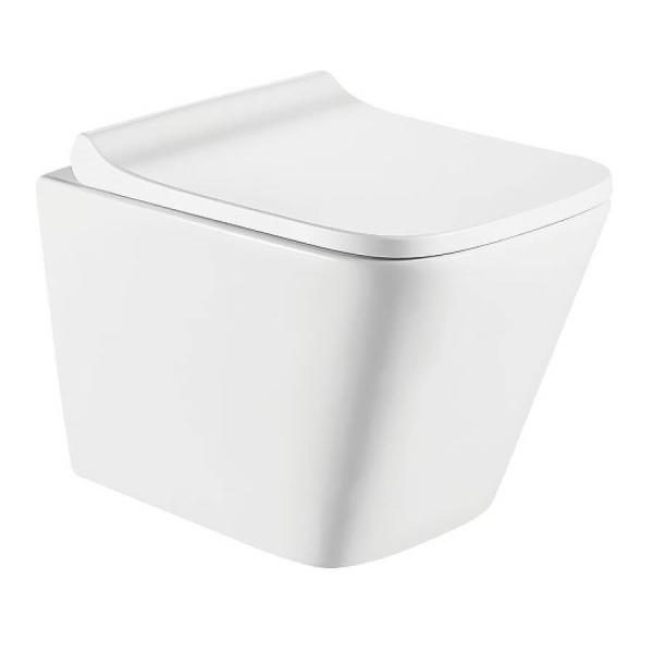 Унитаз подвесной KOLLER POOL Trend TR-0490-RQ3, 34х49, безободковый, торнадо, с сиденьем микролифт