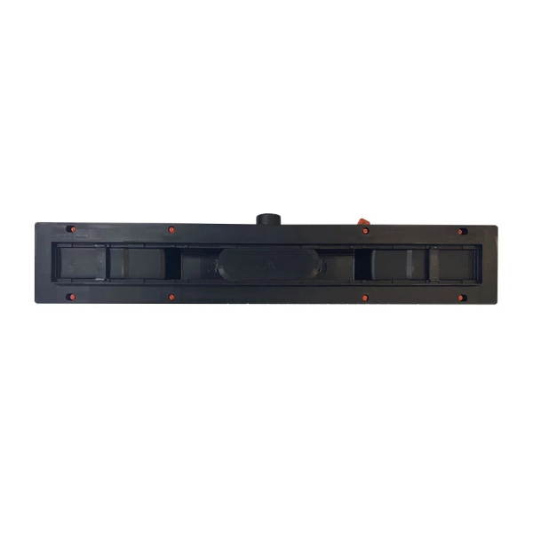Водоотводящий желоб VECONI Klasik/Floor Black 950, с решеткой, черный матовый