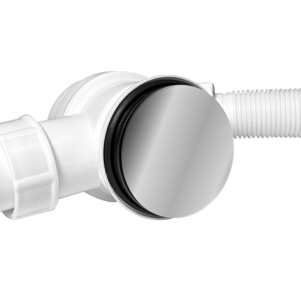 Сифон для ванны CALYPSO CS0837CA, Click/Clack, G1 1/2"х40/50, с верхней прочисткой, хром глянцевый