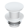 Выпуск для раковины WASSERKRAFT A246 G1 1/4, Click/Clack, с донным клапаном, без перелива, белый мат