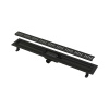 Водоотводящий желоб ALCAPLAST APZ10BLACK-750M, с решеткой, черный матовый