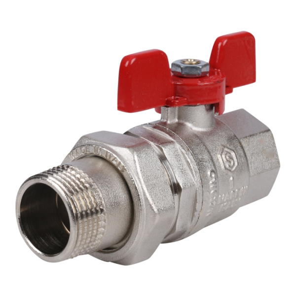 Кран шар. STOUT с американкой Ду 25 (EPDM)