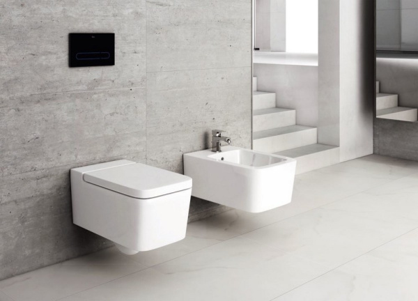 Унитаз подвесной ROCA Inspira Square, 37x56, безободковый, белый