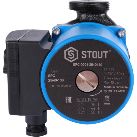 Насос циркуляционный 25/40-130 мм STOUT