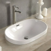Раковина CALYPSO CS4028 590х400, овальная, с переливом, встраиваемая сверху СЦ