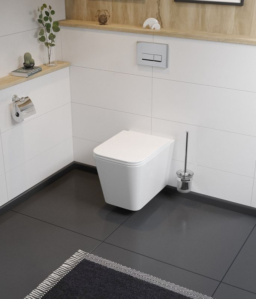 Унитаз подвесной KOLLER POOL Kvadro KR-0530-RQ3, 36х53, безободковый, торнадо, с сиденьем микролифт