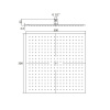 Верхний душ RGW Shower Panels SP-82-30B, квадратный, черный матовый, 300х300