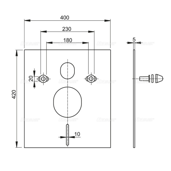 Звукоизолирующий комплект ALCAPLAST M930 для подвесного унитаза