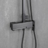 Душевая система GAPPO G2417-9 с тропическим душем, с изливом, оружейная сталь