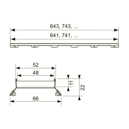 Решетка TECEdrainline Plate II 1000, для укладки плитки, для водоотводящего желоба TECEdrainline